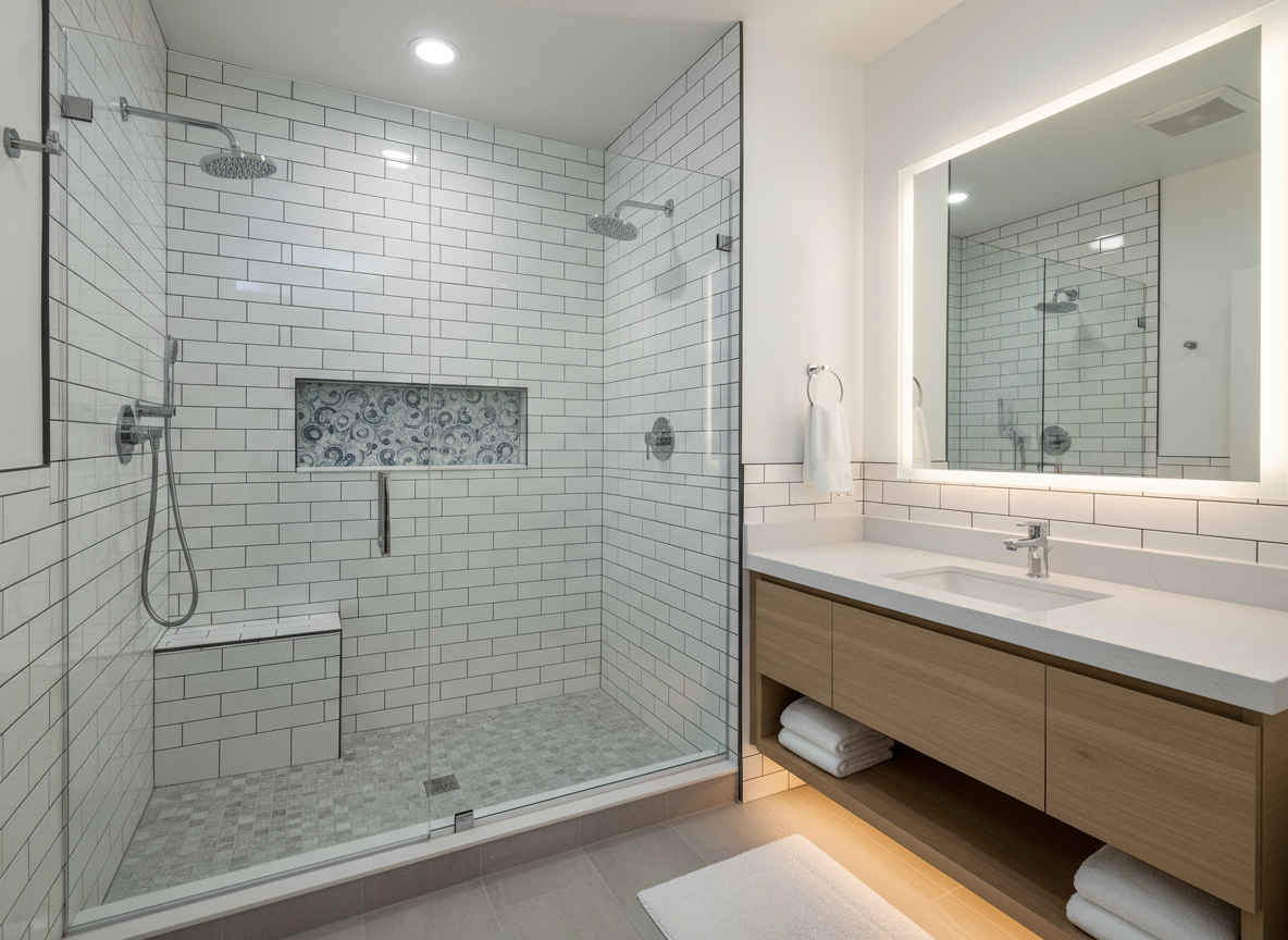 Luxury bathroom remodel San Diego