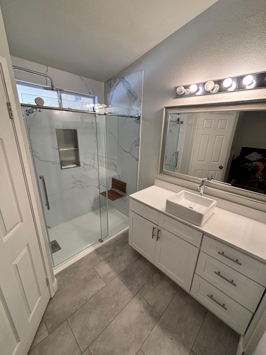 Recent bathroom remodeling project in San Diego 2