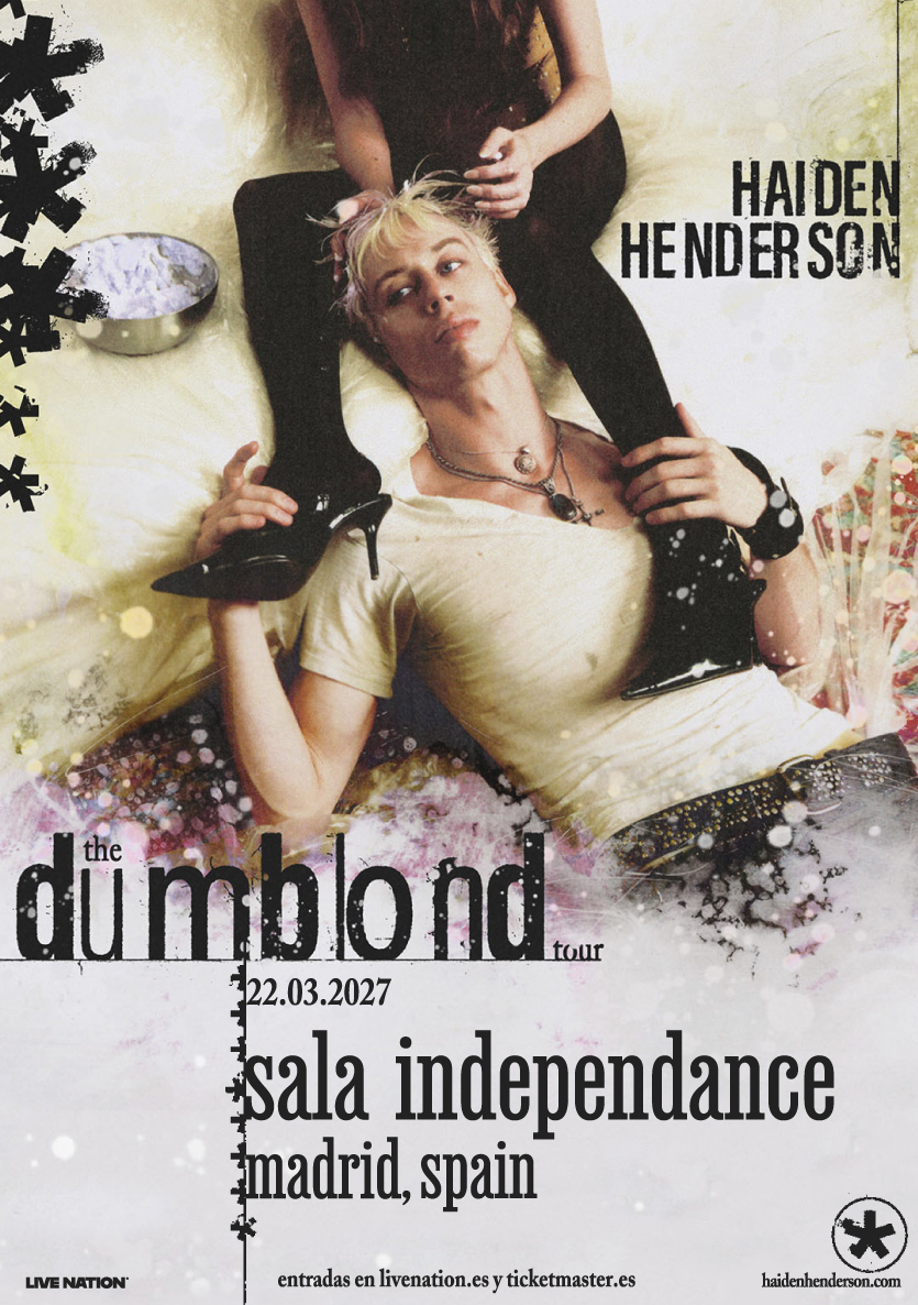 Haiden Henderson anuncia su gira internacional «The Dumb Blond Tour» con parada en Madrid en 2027