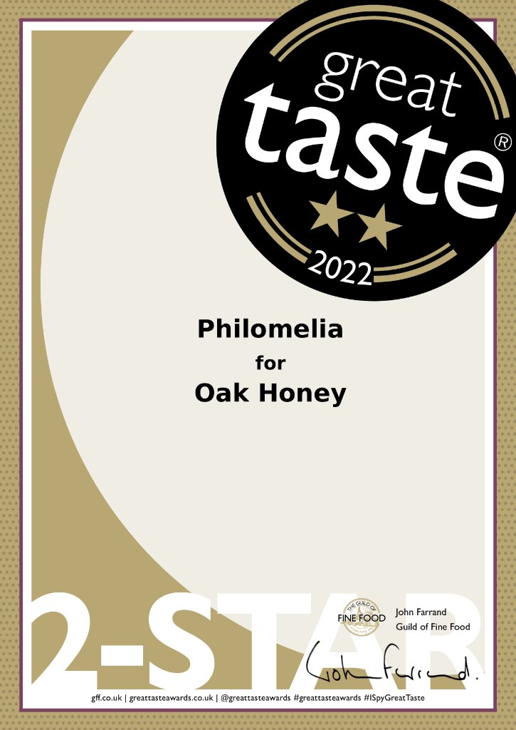 Great Taste Award â Oak Honey 2022