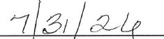 Date 7/31/26