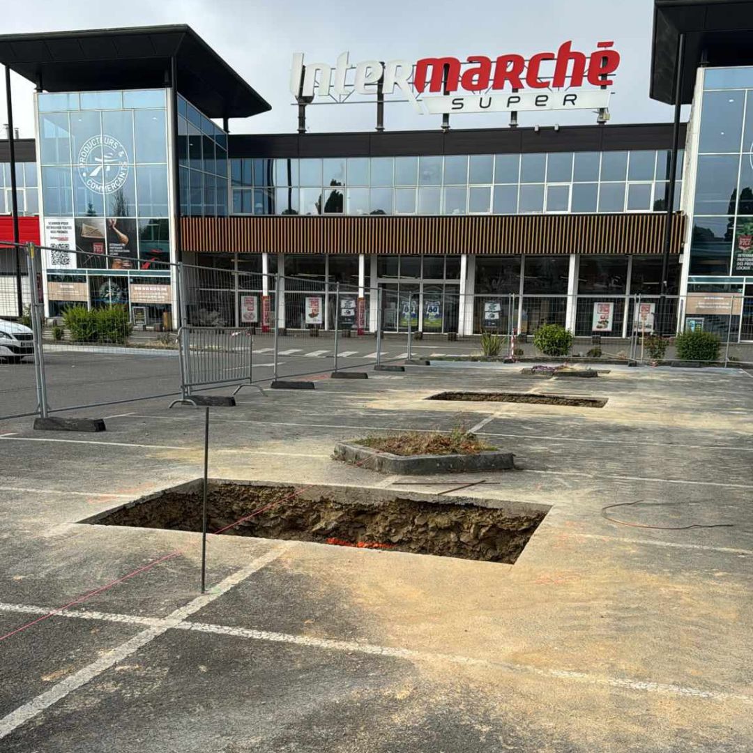 Fondation pour ombrière