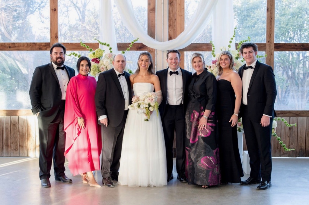 Family at wedding