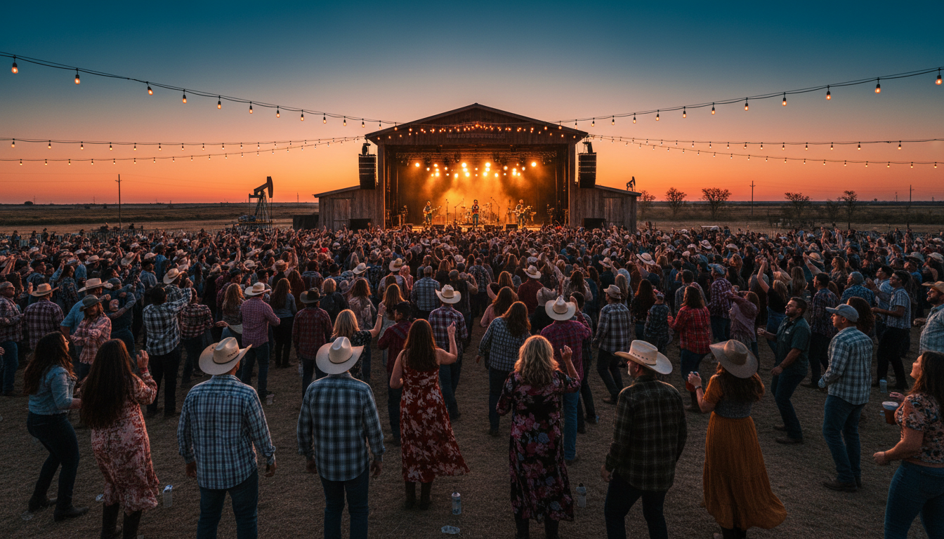 Concert at dusk