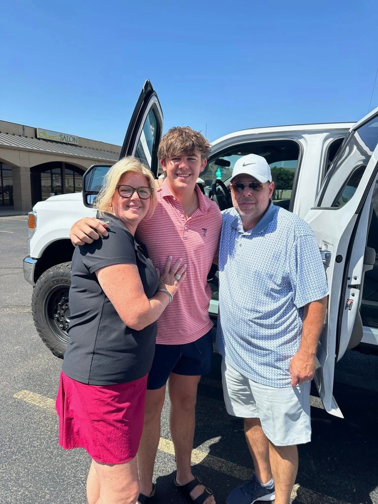 Ryder with parents
