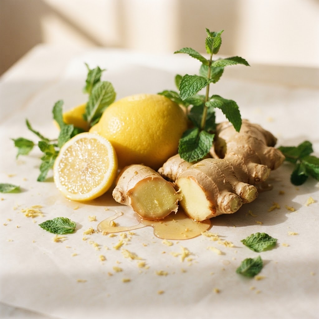 Raw ingredients for Live Oak Lemonade
