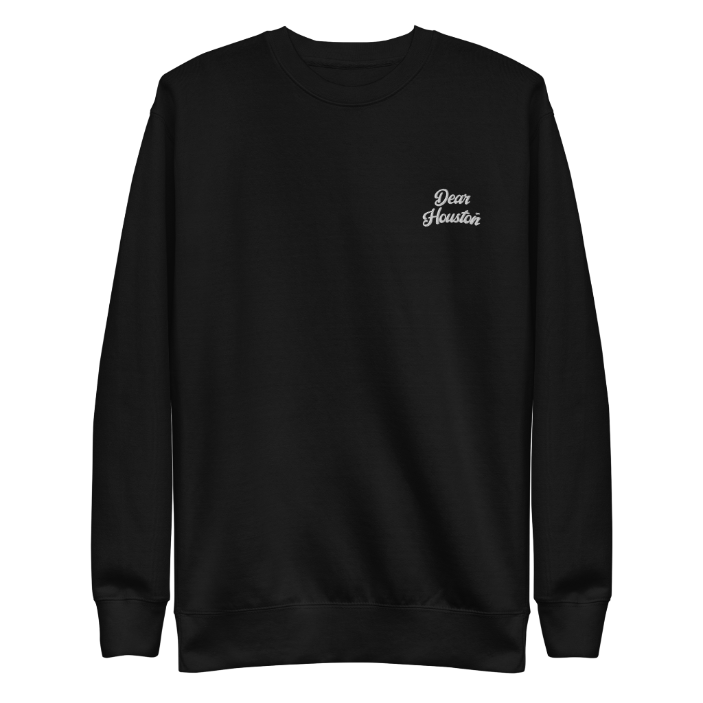 Dear Houston Crew Sweater-Badge Logo