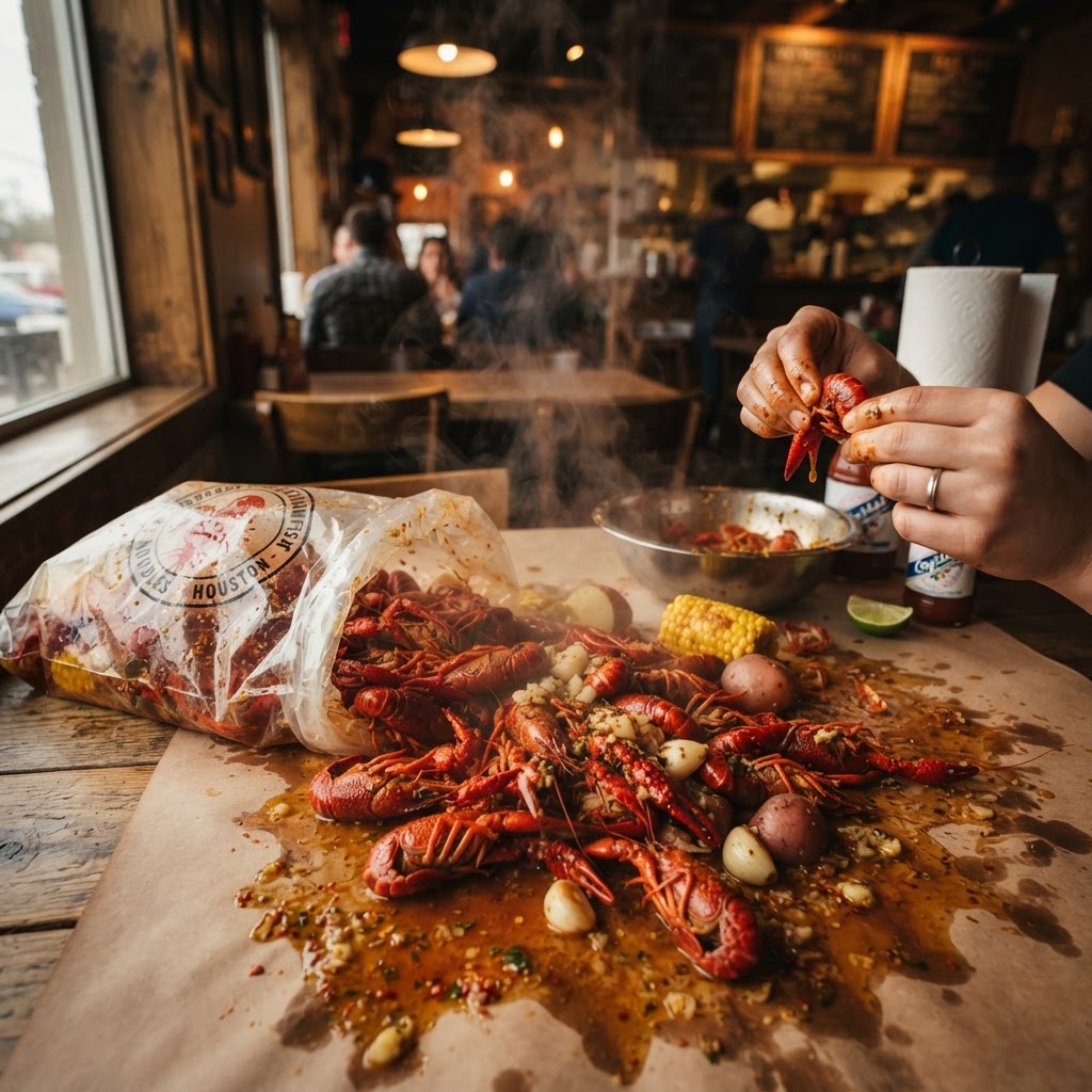 Somewhere between Louisiana and Saigon, this became Houston's own dish.