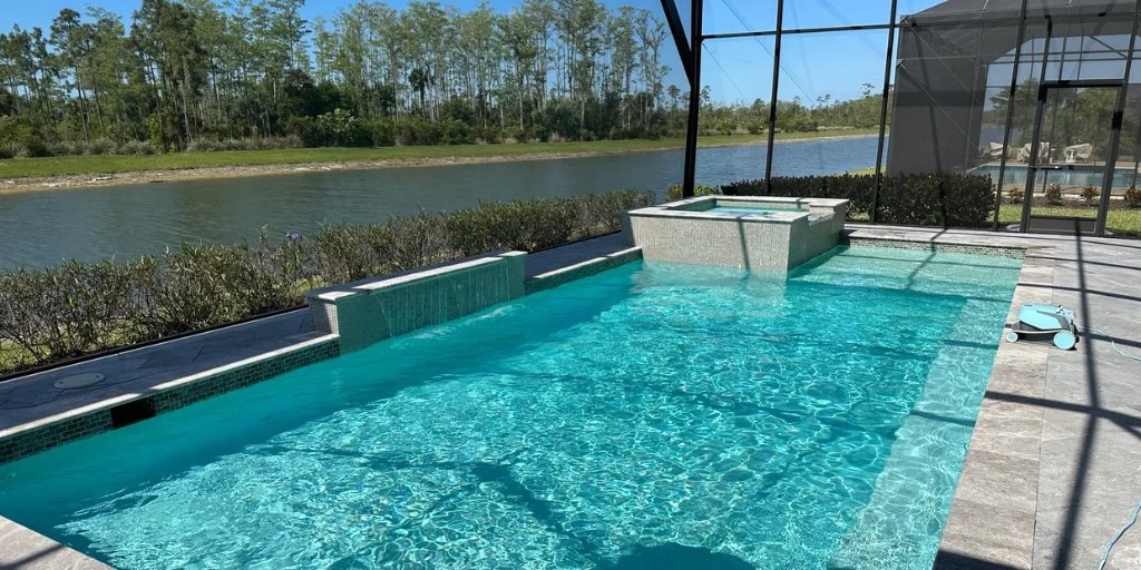 Pool with Waterfall