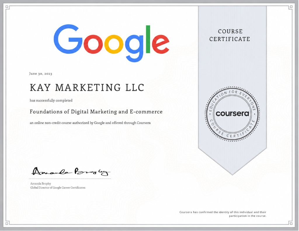 Foundations of Digital Marketing and
E-Commerce