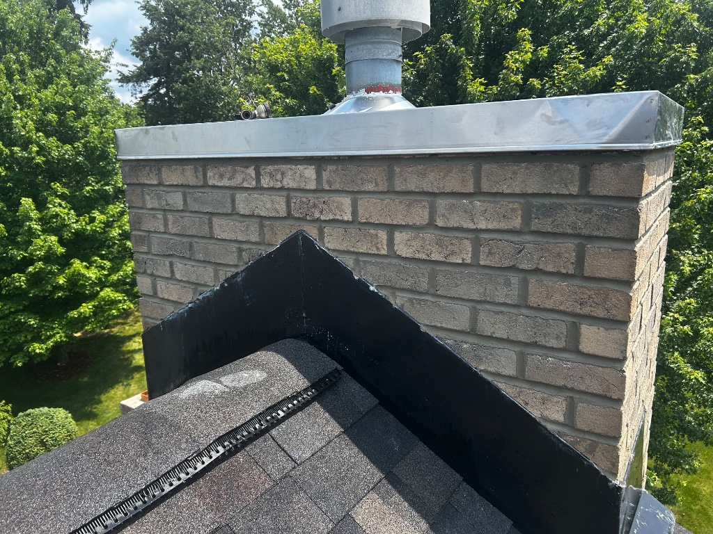 Fresh Tuck Point and Chase Cover Install - Northeast Ohio