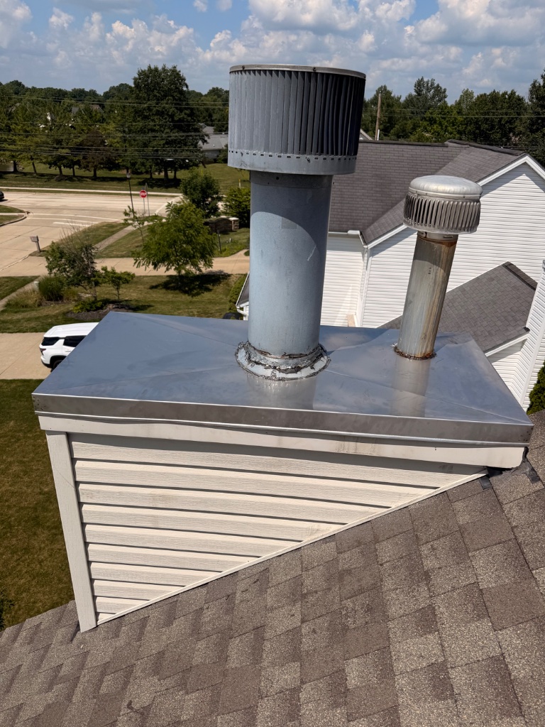 Chase Cover Installation with Multi-Flue Caps - Northeast Ohio