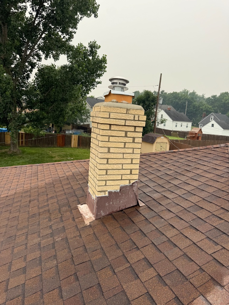 Roofline Chimney Rebuild - Northeast Ohio