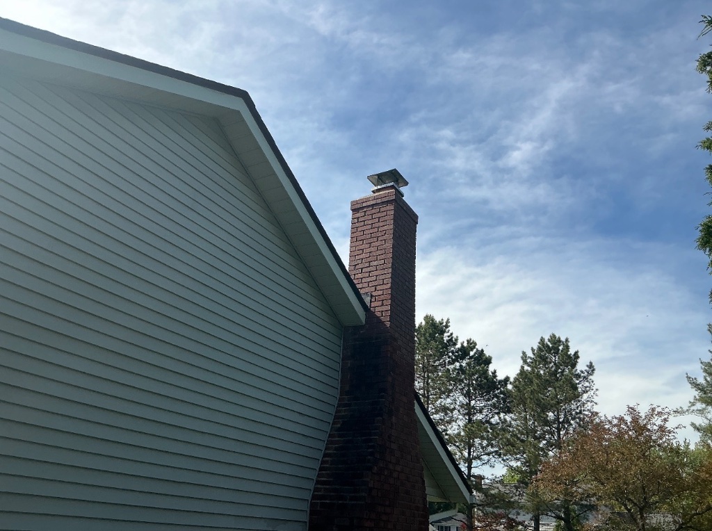 Roofline Chimney Rebuild - Medina County, OH