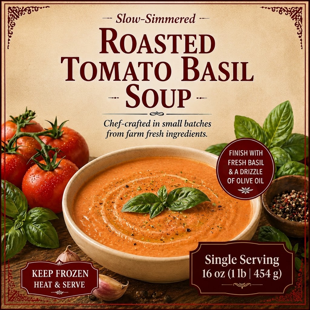 Roasted Tomato & Basil Soup