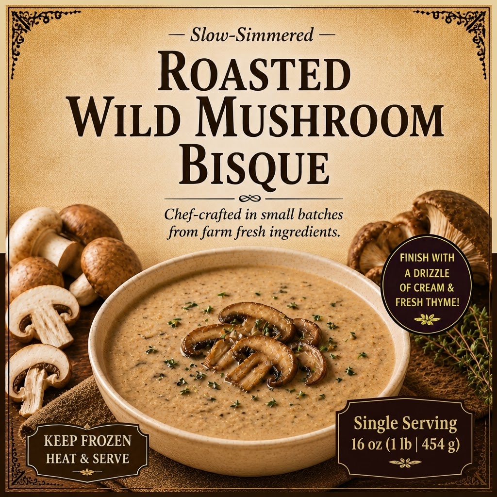 Roasted Wild Mushroom Bisque