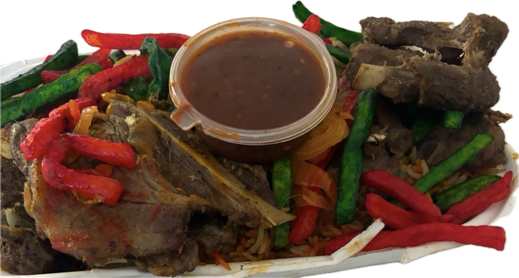 Fresh meat plate with sauce 🍽️