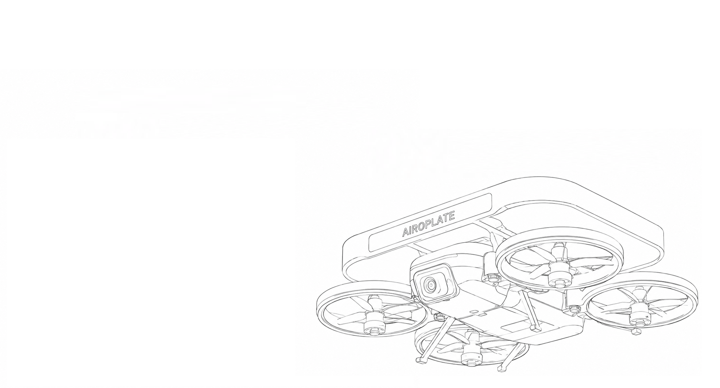 Airoplate line art