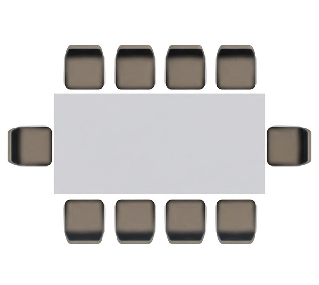 Boardroom layout - 10 seats