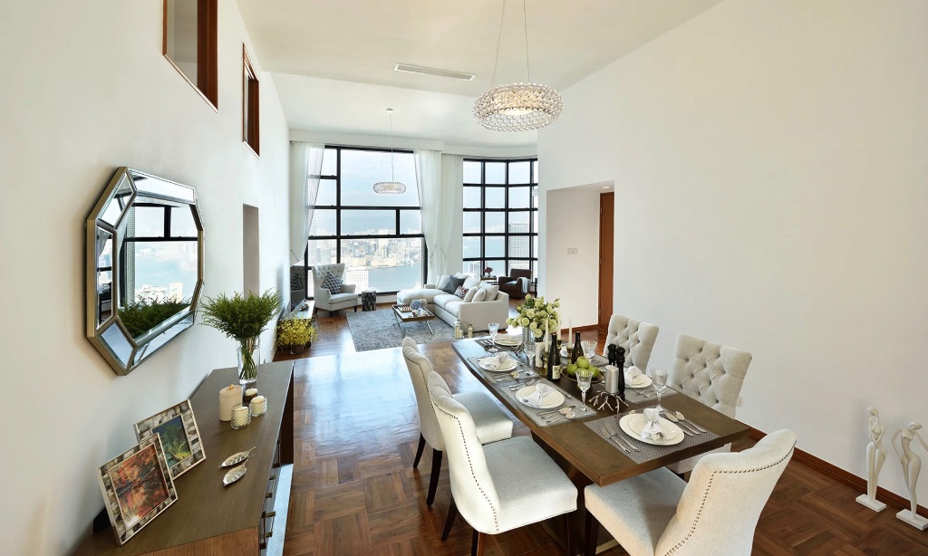 Luxury apartment interior at Queen's Garden