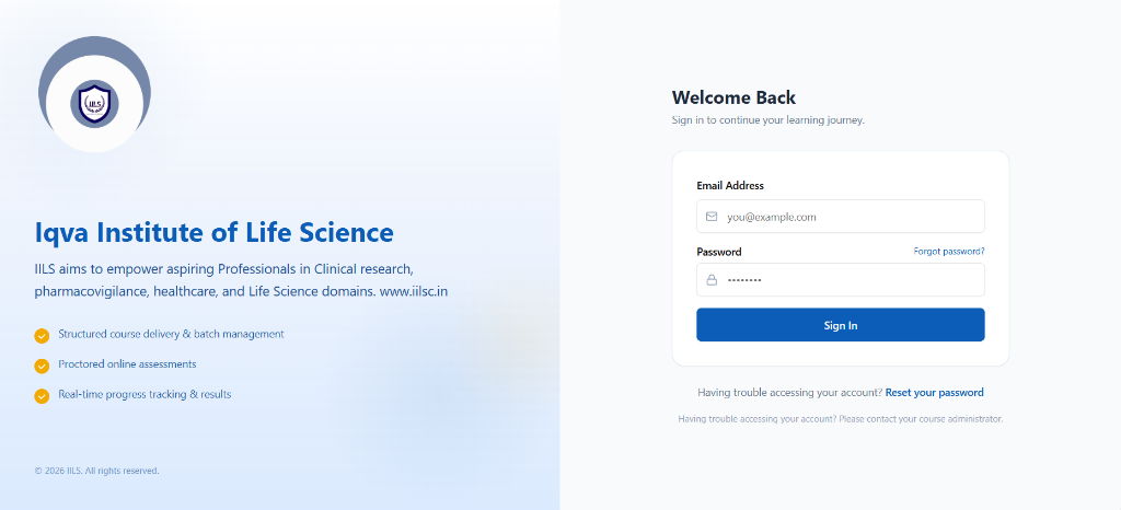 Secure LMS login