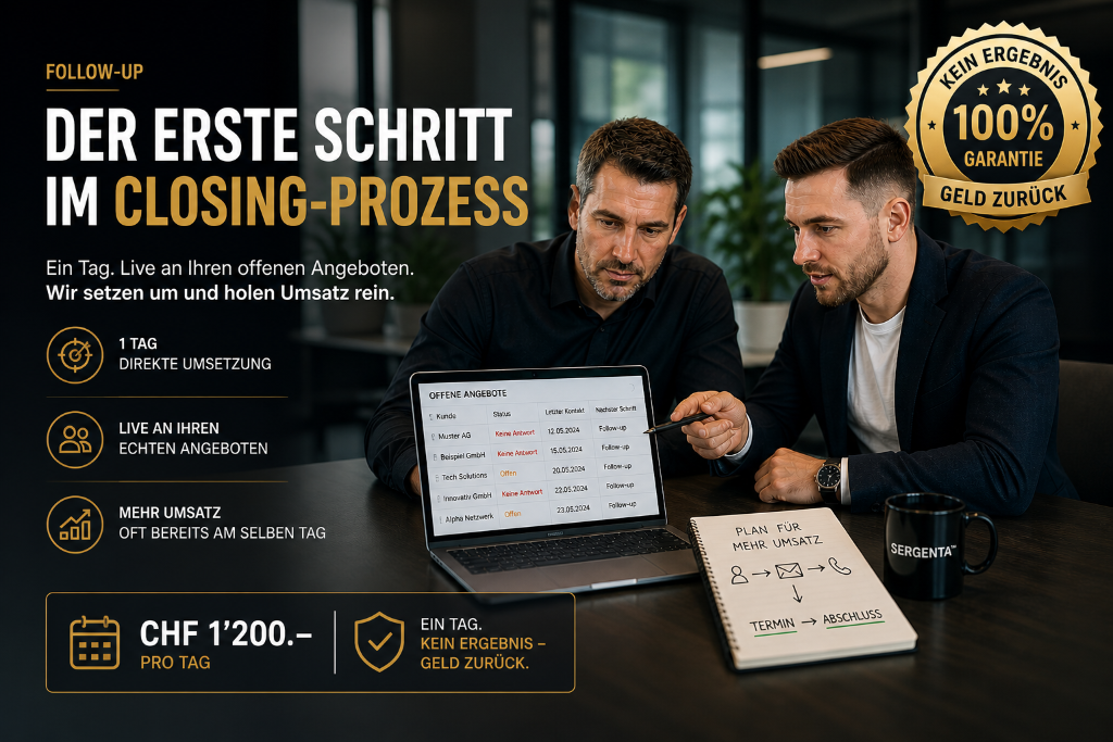 Sergenta Umsetzungstag — Follow-up & Closing
