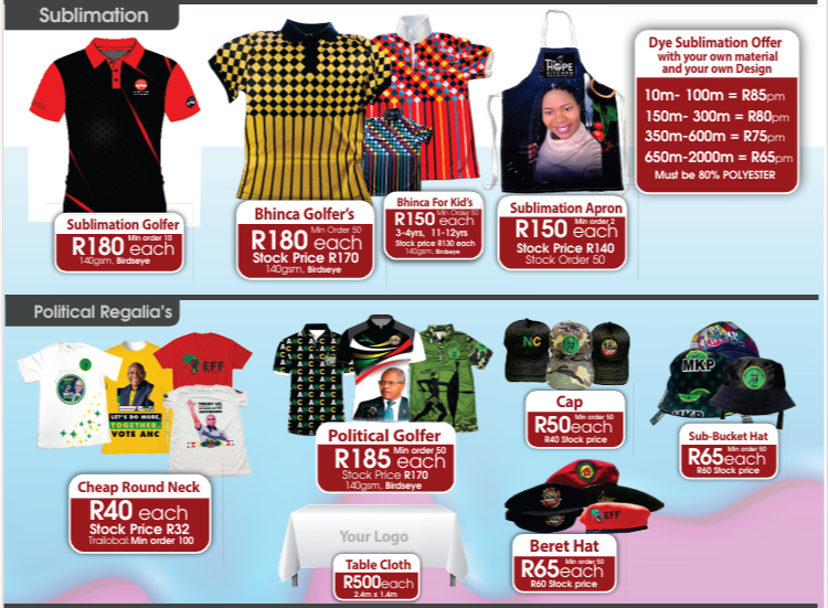 Sublimation & Political Regalia Catalogue
