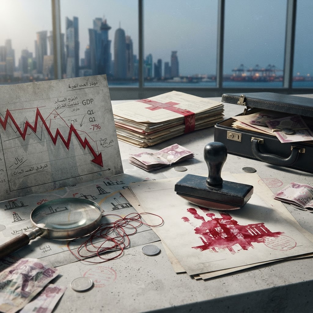 Economic chart showing decline