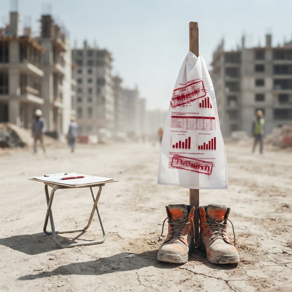 Workers taking a break in the shade during a extreme heatwave in Doha.