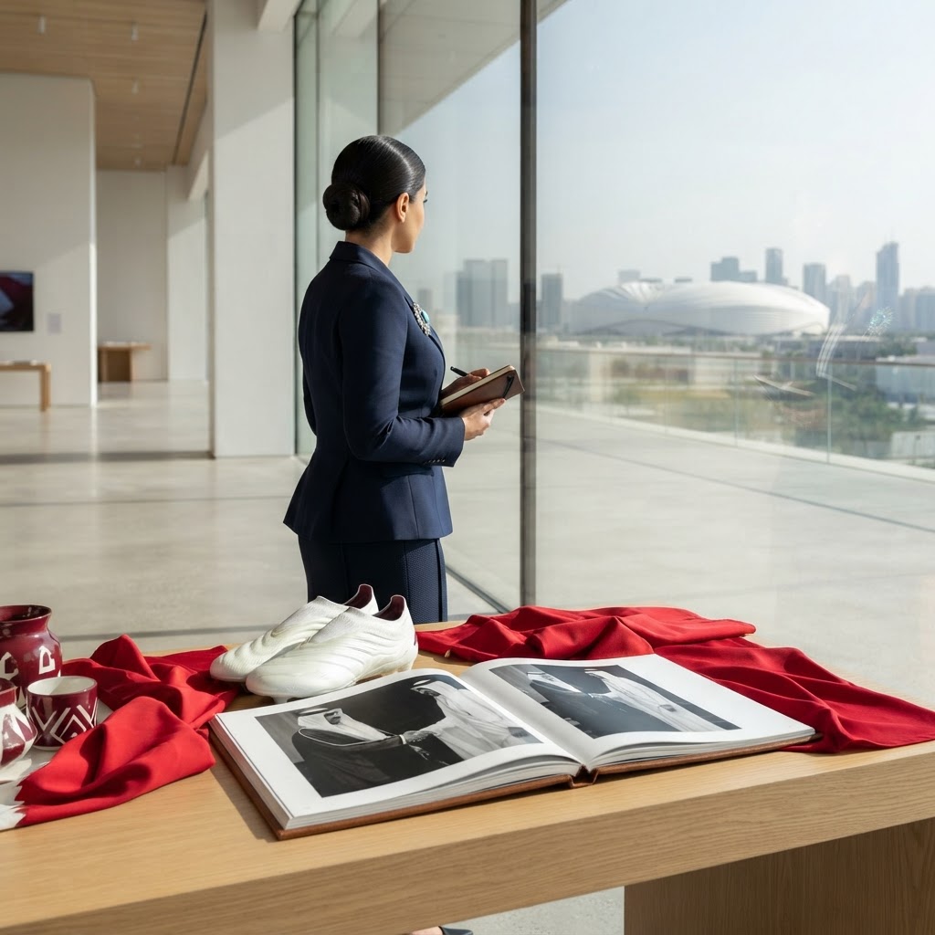 Sheikha Al Mayassa reflecting on the legacy of Father Amir Sheikh Hamad bin Khalifa Al Thani.