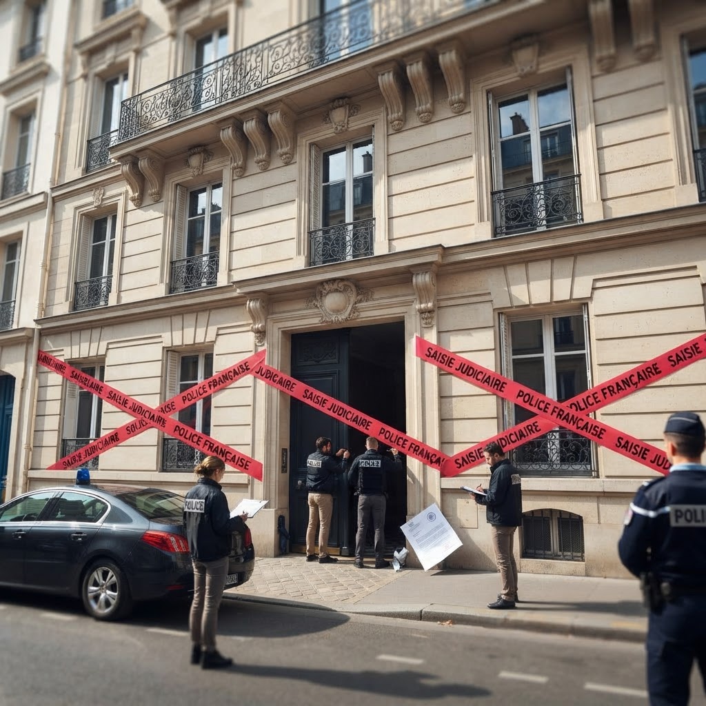 A luxury apartment building in the 8th arrondissement of Paris.