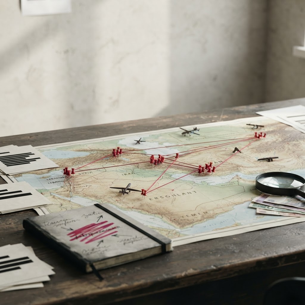 Military conflict imagery