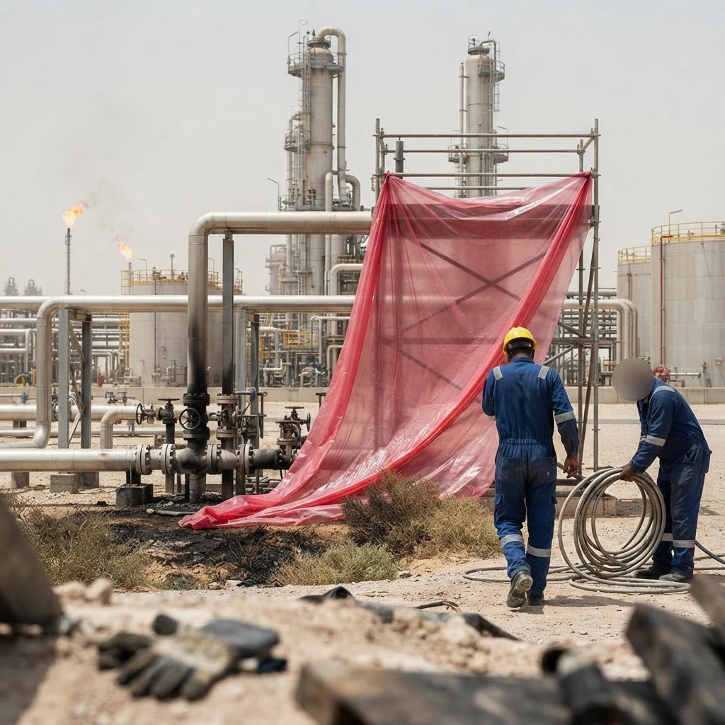 Fire at a gas facility in Qatar