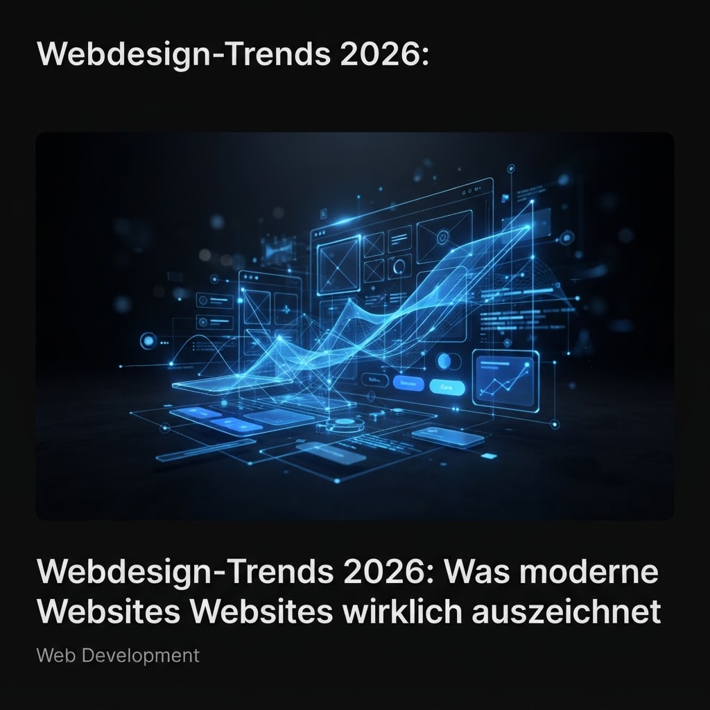 Webdesign-Trends 2026: Was moderne Websites wirklich auszeichnet