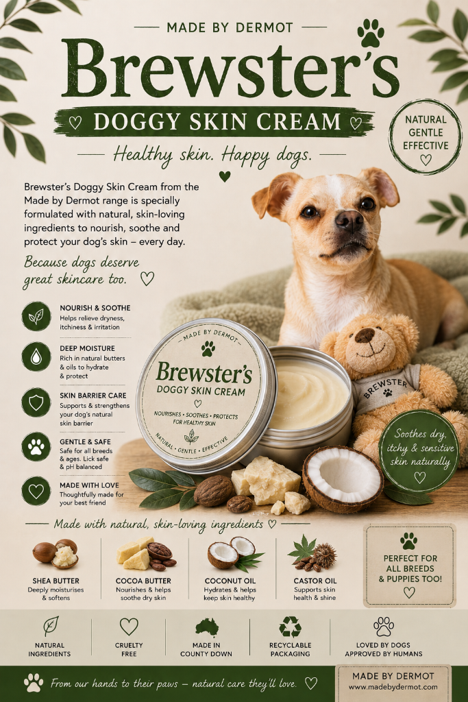Brewster's Doggy Skin Cream — natural skincare for dogs