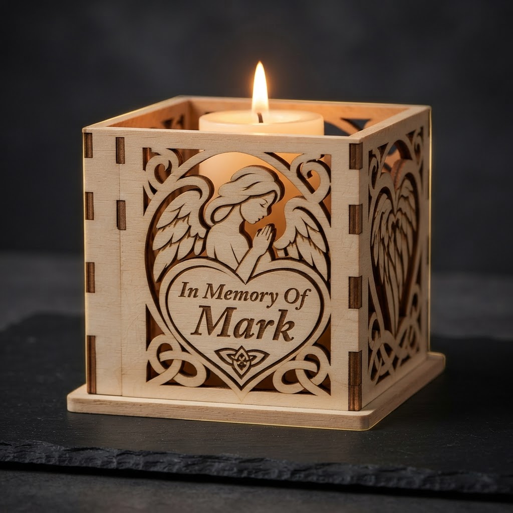 Personalised Memorial Candle Holder