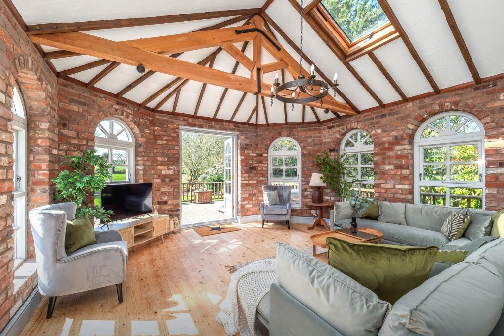 The Croft farmhouse exterior — luxury holiday let in Abbots Bromley