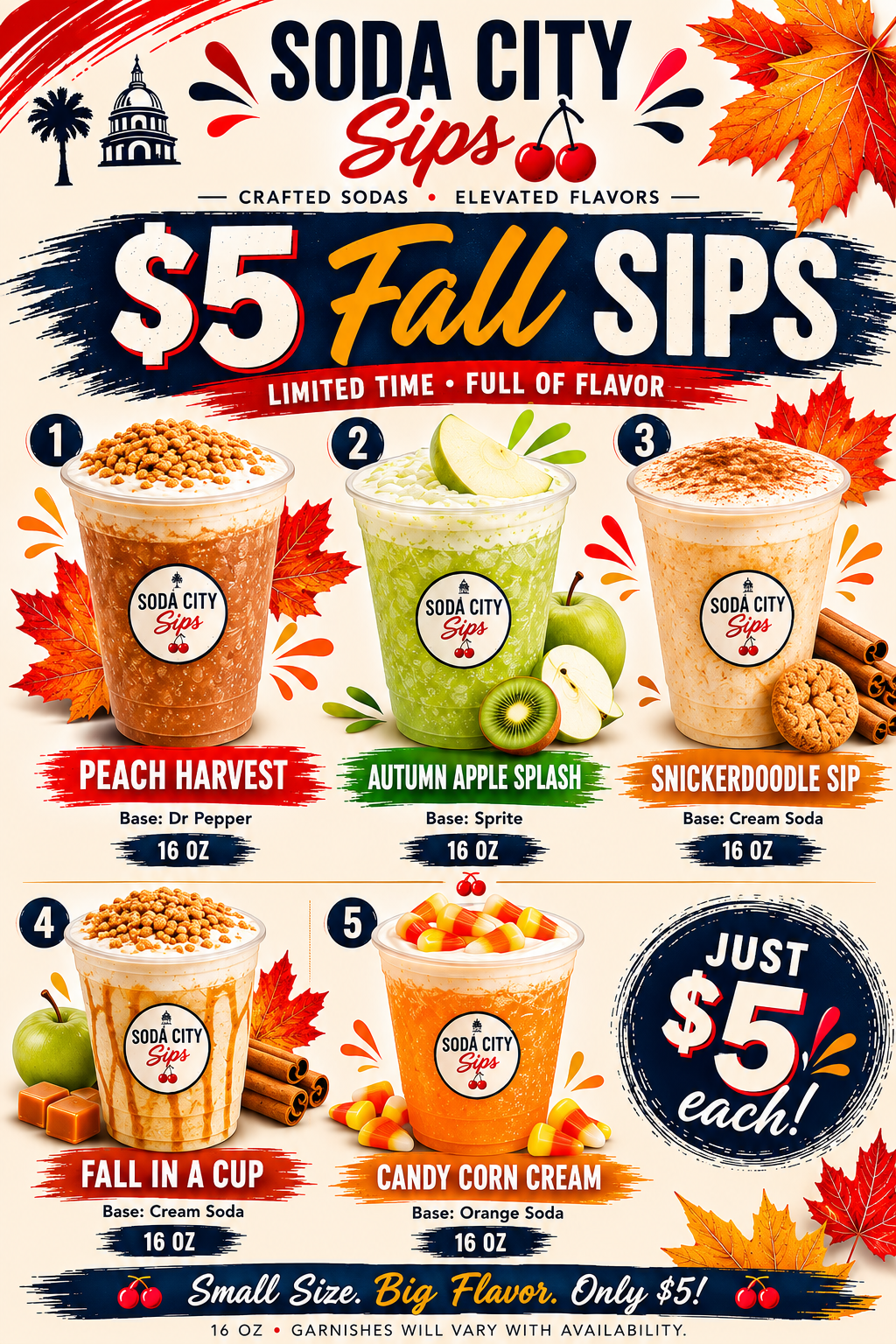 $5 Fall Sips