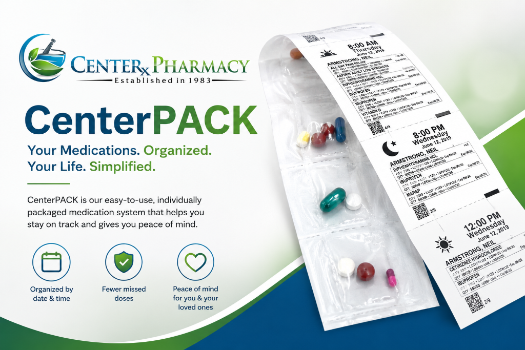 CenterPack: Your Medications, Organized. Your Life, Simplified.