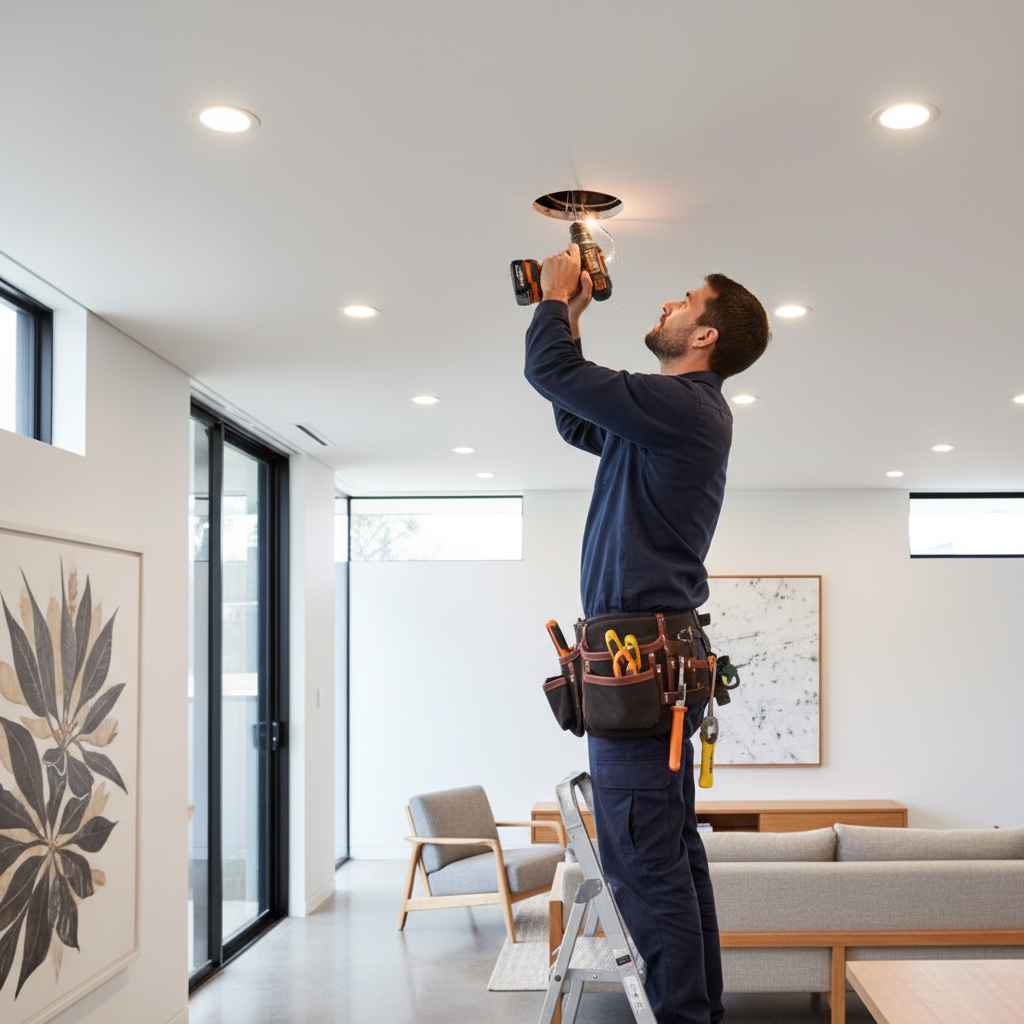 LED downlight installation Sydney electrician