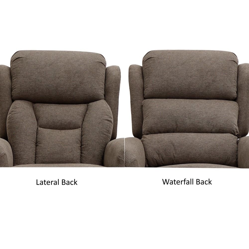 Interchangeable back — Lateral vs Waterfall