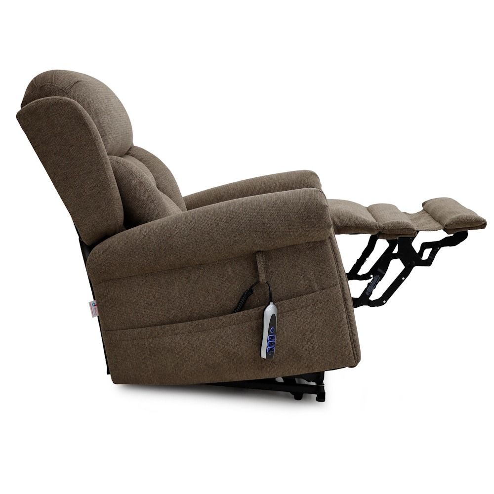 Fully reclined with footrest extended