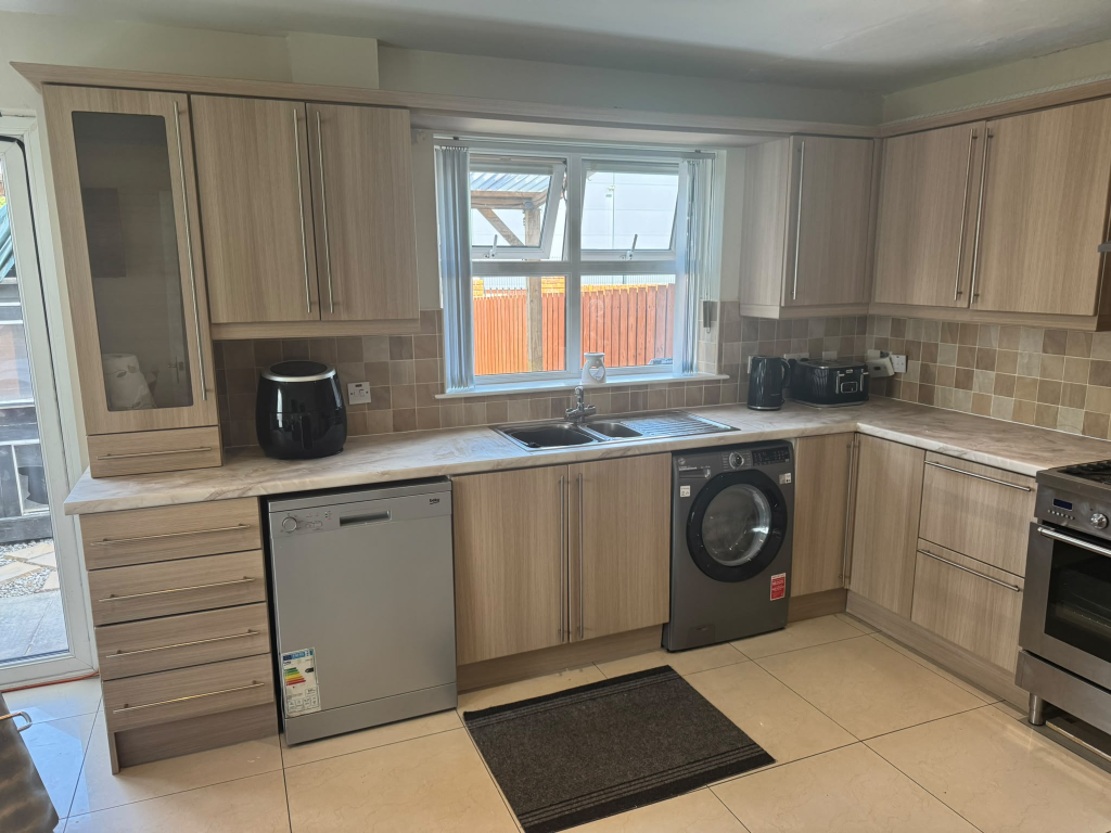 Vinyl-wrapped kitchen by Revinylise near Downpatrick