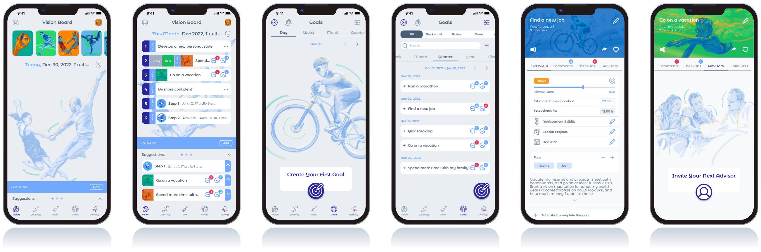 Timebug app screens