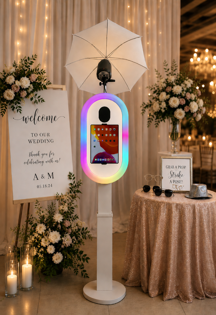 Open air booth hire Hampshire Berkshire — digital sharing and GIFs for weddings and events