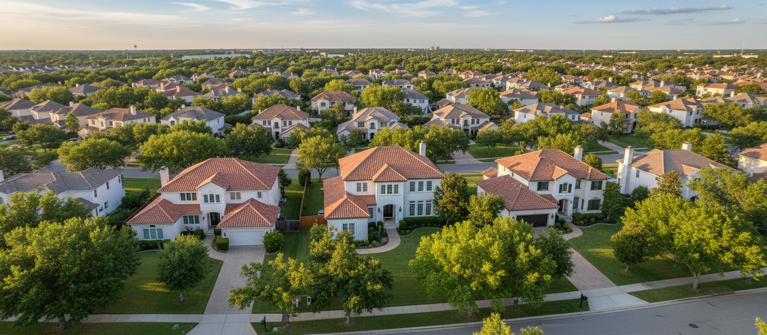 Beautiful American neighborhood