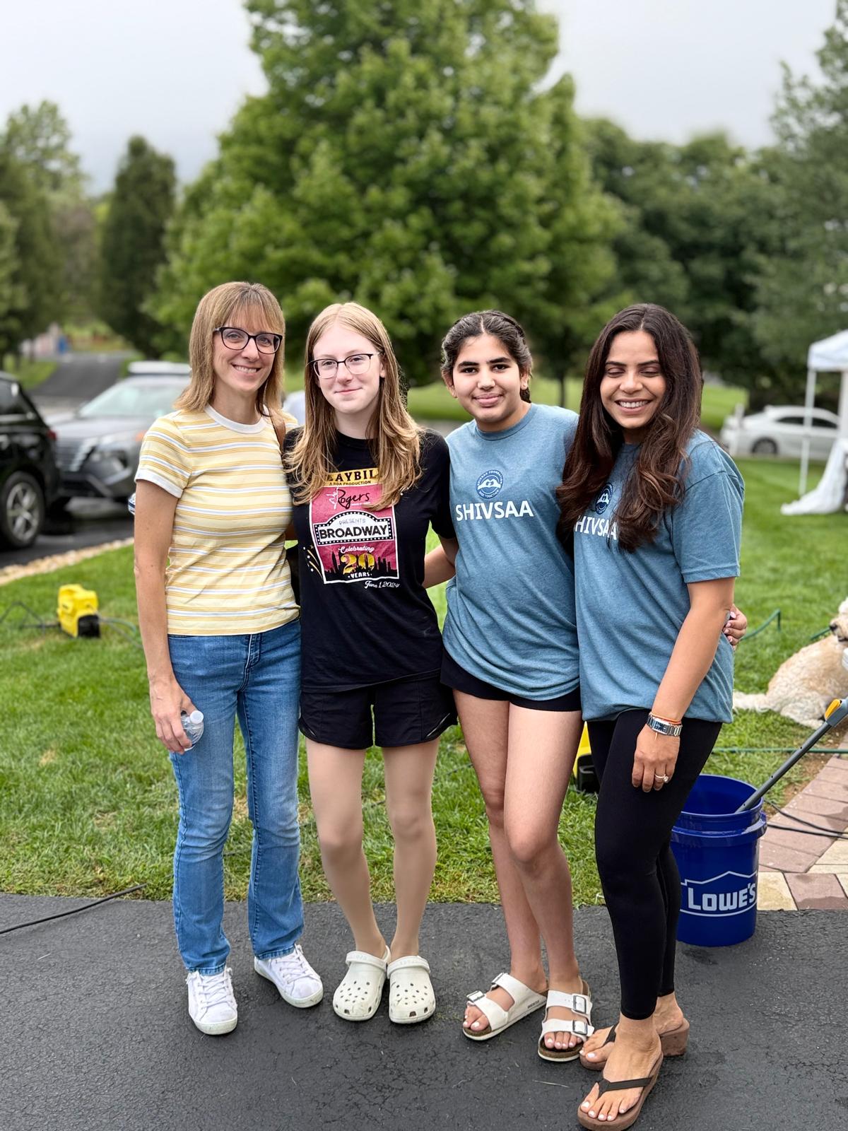 Volunteers on the Lawn