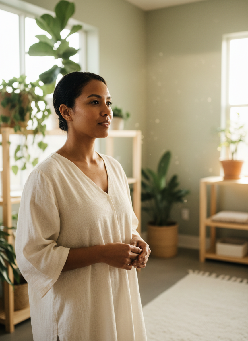 Wellness practitioner at Companion Health Oasis in Saskatoon providing holistic care