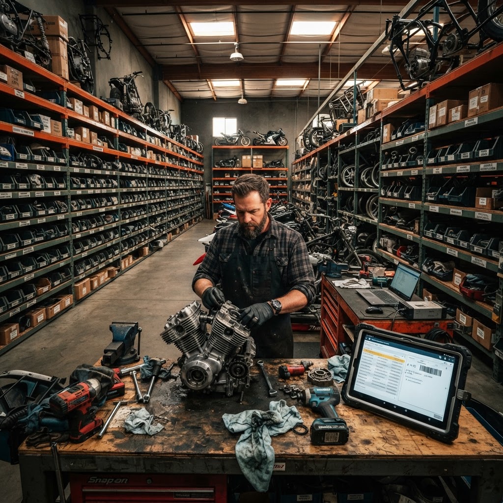 Motorcycle Parts Inventory Management for Pro Dismantlers
