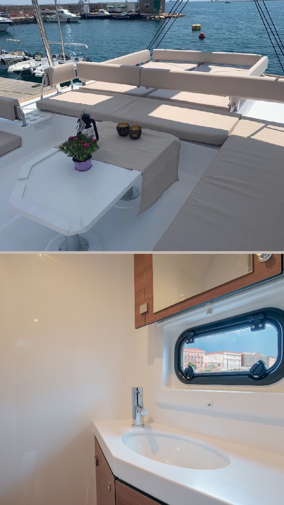 Cockpit and bathroom